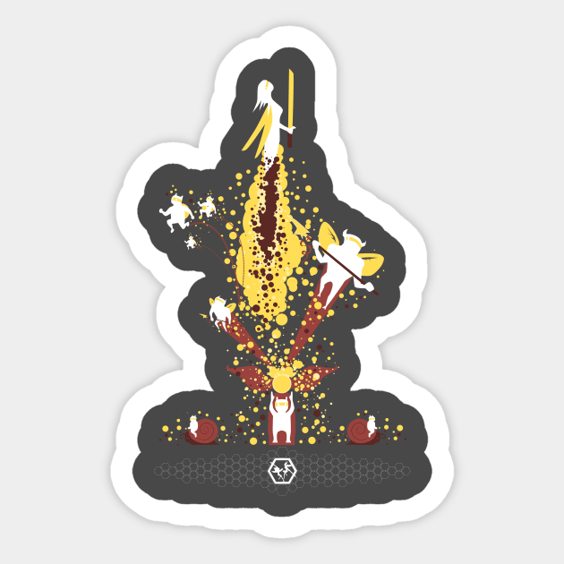 Killer Queen - Gold Team Sticker by tkcola